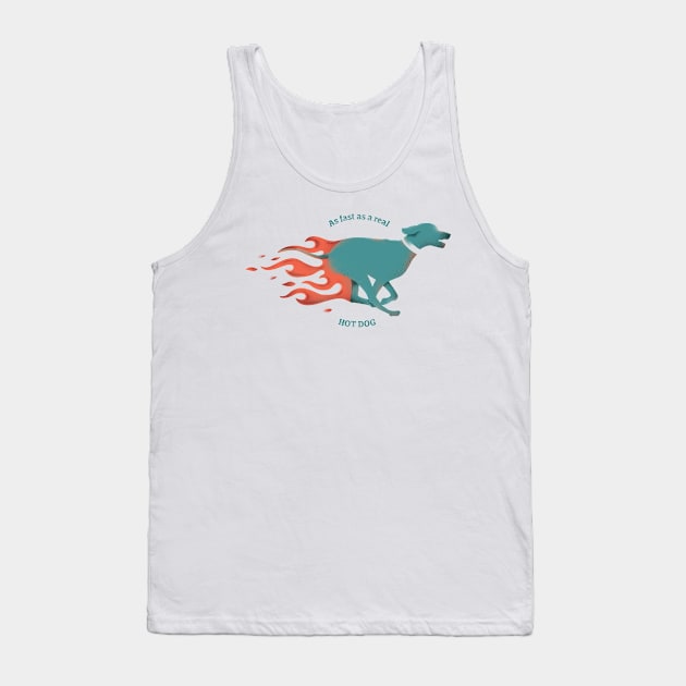 Real Hot Dog Tank Top by diegocaceres